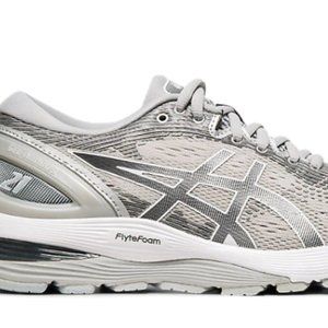 Women's Asics Gel-Nimbus 21, 7.5, Mid Grey/Silver